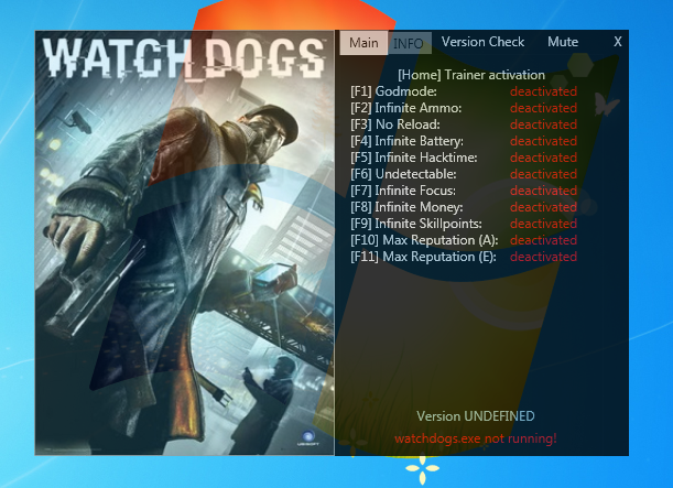 Cheat Engine :: View topic - Watch Dogs Trainer +11