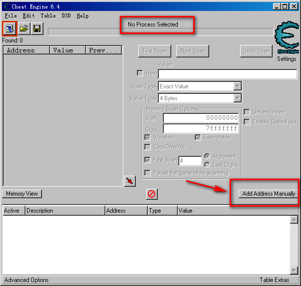 Cheat Engine :: View topic - Add Address Manually