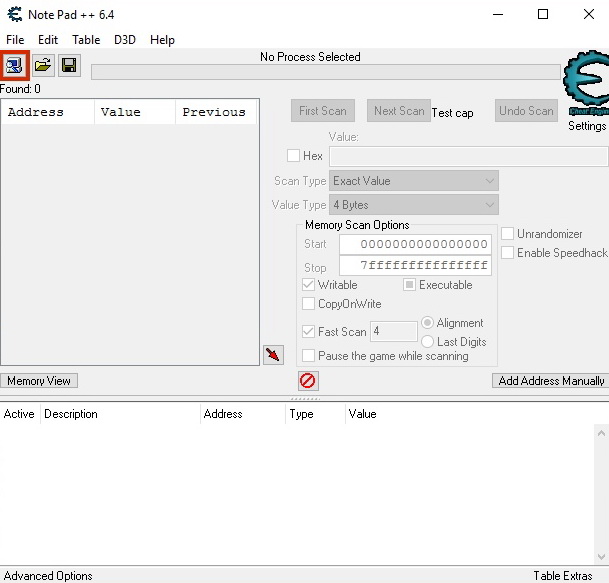 Cheat Engine :: View topic - Notepad++ 6.4 / Cheat engine Can't find value