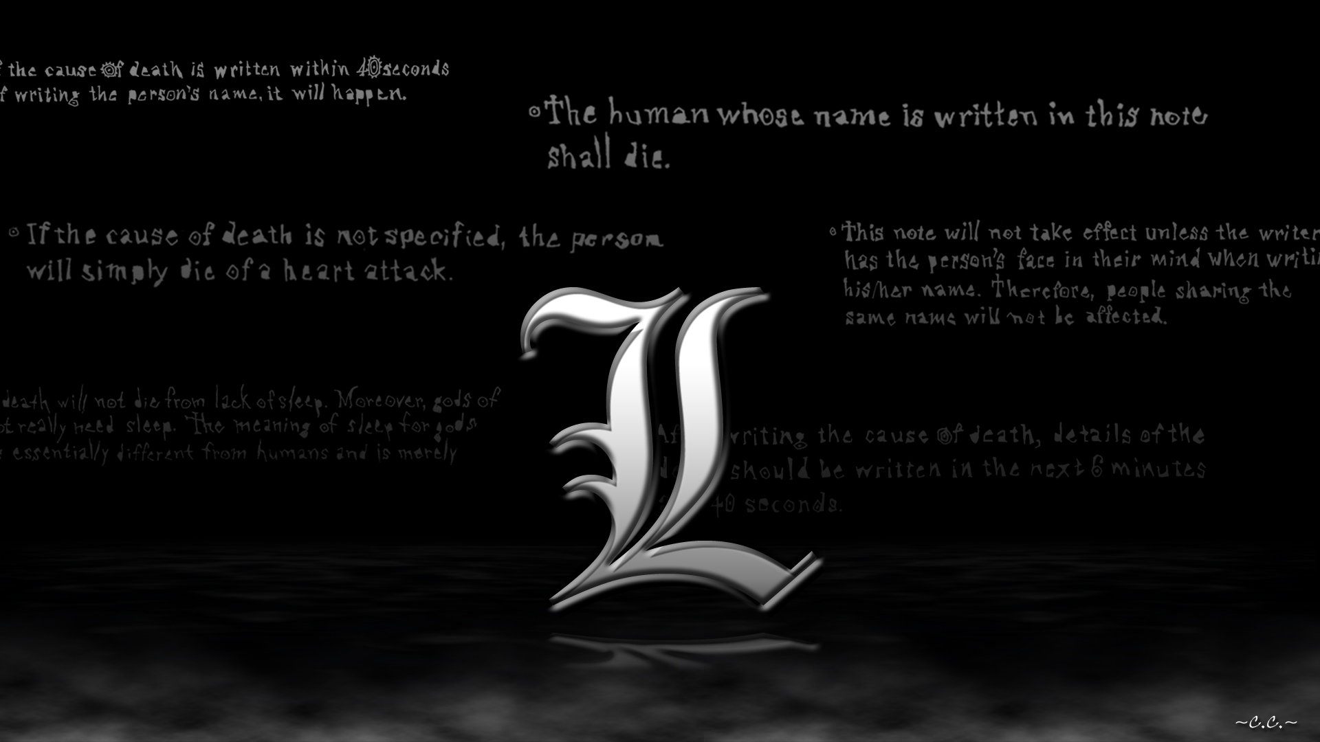 Rewrite the second. L Death Note. Тетрадь смерти 1080. L Death Note 1920 1080.