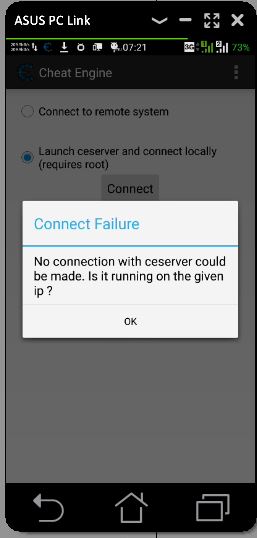 Preview Cheat Engine with Android ceserver in Emulator 