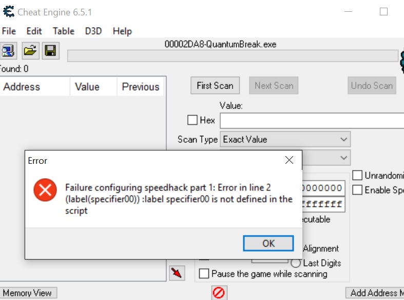 Cheat Engine 7.3 gives a division by zero error when installing · Issue  #1896 · cheat-engine/cheat-engine · GitHub