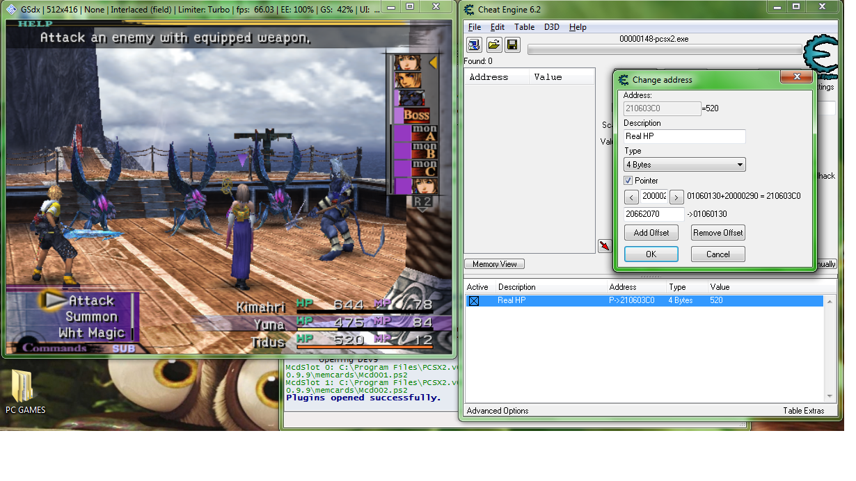 Cheat Engine View Topic Help Me In Hacking Final Fantasy X Hp