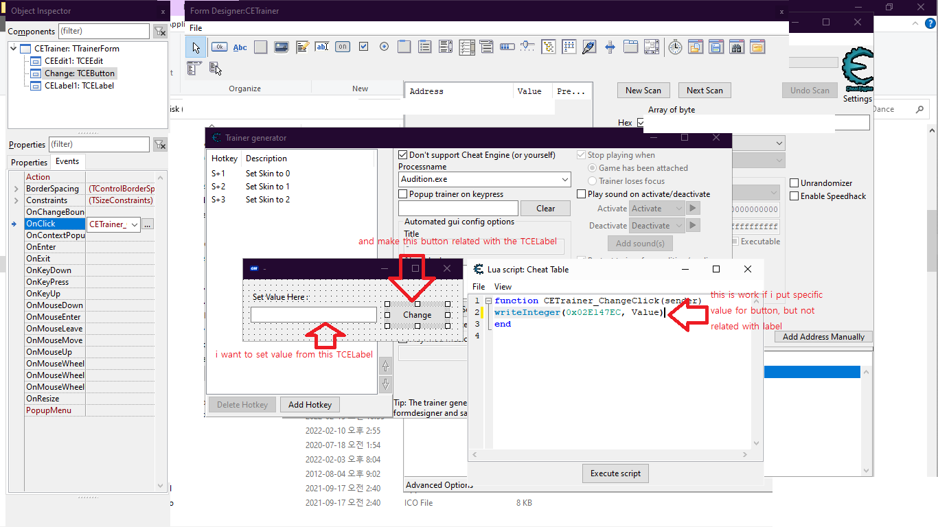 Cheat Engine :: View topic - how to read or write Binary&Binary(x->y) with  lua src