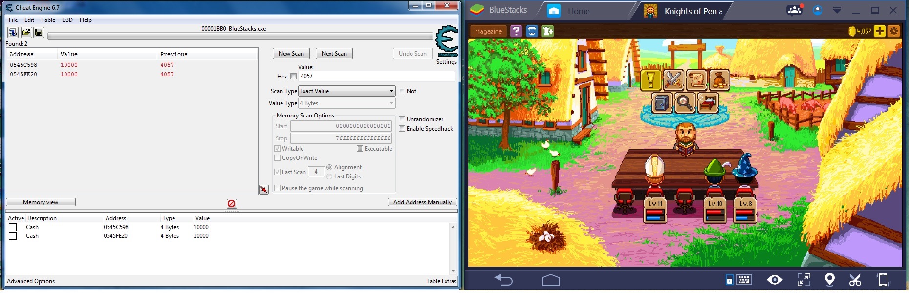 HOW TO: Cheat Engine with Bluestacks emulator (Scanning only Emulator  memory, not the whole physical memory) : r/cheatengine