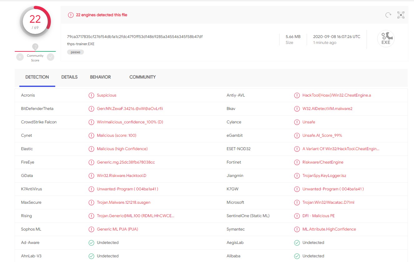 cheat engine 7.3 virus detected cheat engine 7.3 virus detected