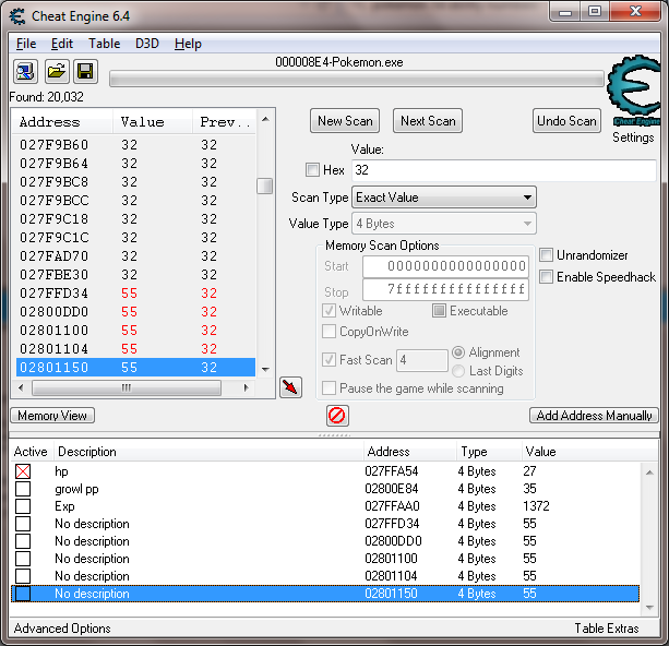 Groupscan in Cheat Engine 